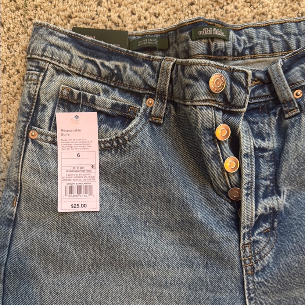 Wild Fable Light Blue Button-Fly Jeans